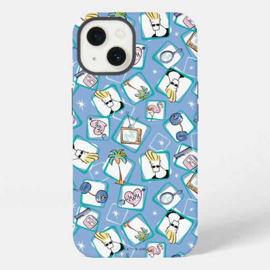 Etui iPhone 13 Johnny Bravo Icon Pattern (Verso)