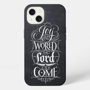 Etui iPhone 13 Joie au Monde Tableau Craie Noël Chrétien