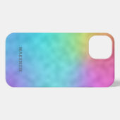 Etui iPhone 13 Joli arc-en-ciel personnalisé motif abstrait (Verso Horizontal)