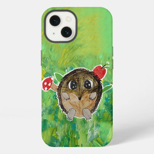 Etui iPhone 13 Joli hérisson (Verso)