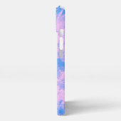 Etui iPhone 13 Joli pastel coulé de peinture personnalisée (Côté gauche)