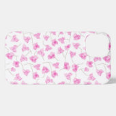 Etui iPhone 13 Jolie Bourgenvilla rose (Verso Horizontal)
