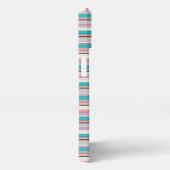 Etui iPhone 13 Jolies rayures grises aqua (Côté droit)
