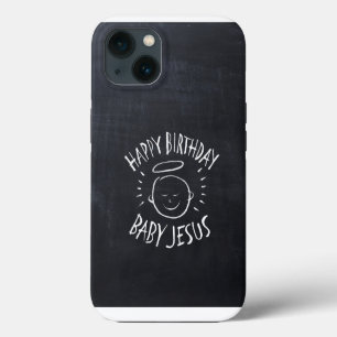 Etui iPhone 13 Joyeux bébé Jésus - Chalkboard iPod Case-M