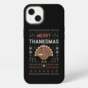 Etui iPhone 13 Joyeux Merci Noël Christmas Thanksgiving Dinde