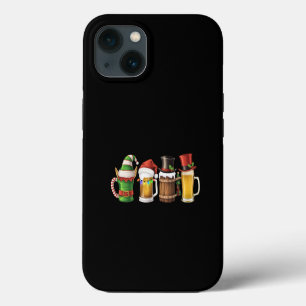 Etui iPhone 13 Joyeux Noël Bières Buveur Père Noël Amateur de Biè