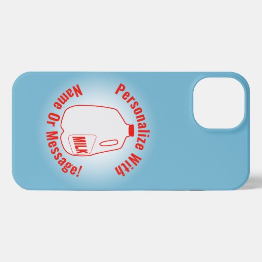 Etui iPhone 13 Jus de lait (Verso Horizontal)