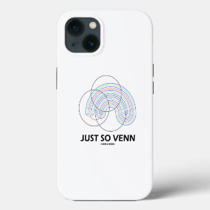 Etui iPhone 13 Just So Venn Diagramme de Venn Humour de Geek Math