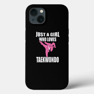 Etui iPhone 13 Juste une fille qui aime le cadeau d'arts martiaux