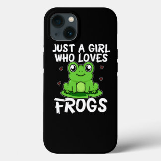 Etui iPhone 13 Juste une fille qui aime les grenouilles Costume d