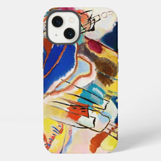 Etui iPhone 13 Kandinsky Composition Art Abstrait (Verso)