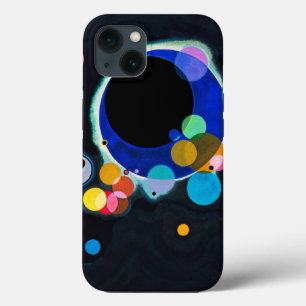 Etui iPhone 13 Kandinsky Plusieurs Cercles Abstrait