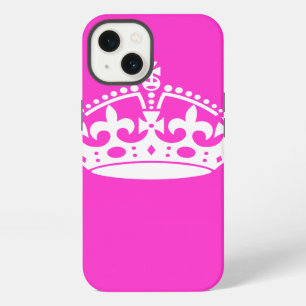 Etui iPhone 13 KEEP CALM CROWN on Hot Pink Customize This!