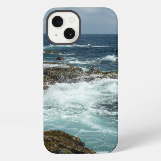 Etui iPhone 13 La côte rocheuse et l'océan bleu d'Aruba (Verso)