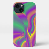 Etui iPhone 13 La magie des couleurs Abstrait Rainbowart 3D (Verso)