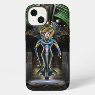 Etui iPhone 13 La Majesté de Trilia Portrait Fantastique Fractal