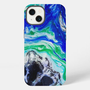 Etui iPhone 13 La peinture abstraite du flux de la rivière