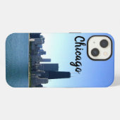 Etui iPhone 13 La skyline de Chicago (Verso Horizontal)