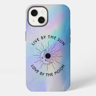Etui iPhone 13 La vie par le soleil L'amour par la lune Holograph