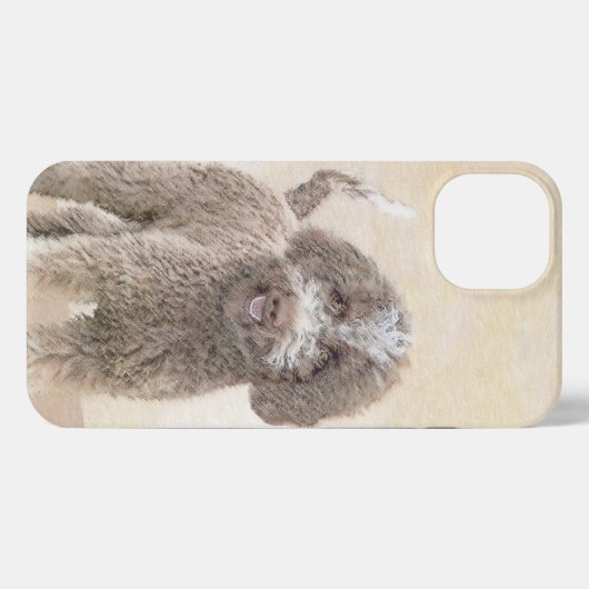 Etui iPhone 13 Lagotto Romagnolo Peinture - Cute Original Chien A (Verso Horizontal)