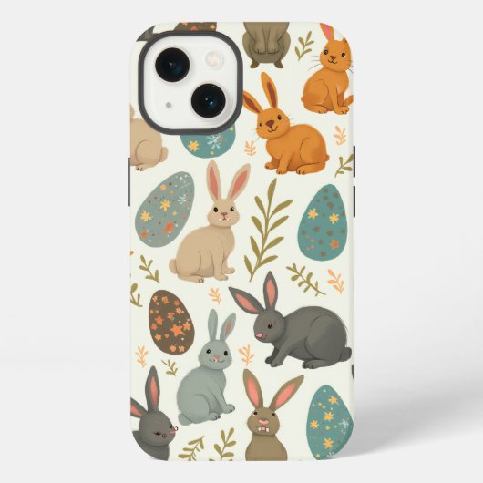 Etui iPhone 13 Lapin de Pâques (Verso)
