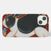 Etui iPhone 13 Lapin folklorique (Verso Horizontal)