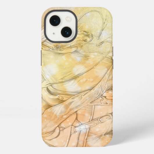 Etui iPhone 13 Le Cutter (jaune brumeux)) (Verso)