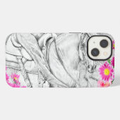 Etui iPhone 13 Le Cutter Large (daisy rose) (Verso Horizontal)