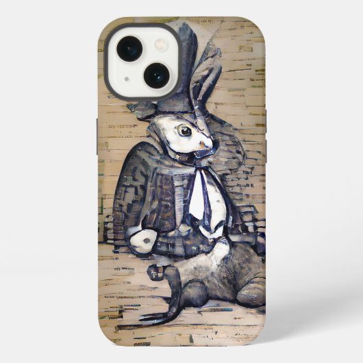 Etui iPhone 13 Le Gentleman Rabbit (Verso)