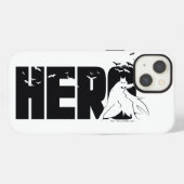 Etui iPhone 13 Le graphique "Héros" de Batman (Verso Horizontal)