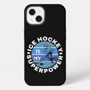 Etui iPhone 13 Le hockey sur glace est mon superpouvoir