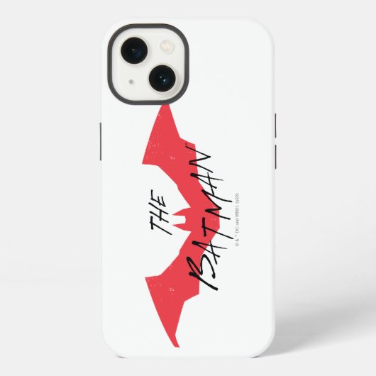 Etui iPhone 13 Le logo de Batman écrit à la main (Verso)
