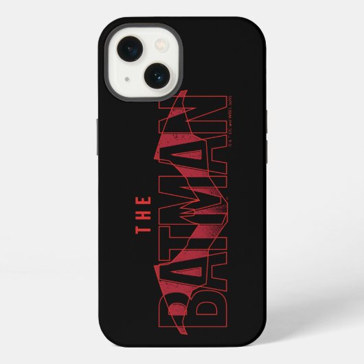 Etui iPhone 13 Le logo superposé de Batman (Verso)