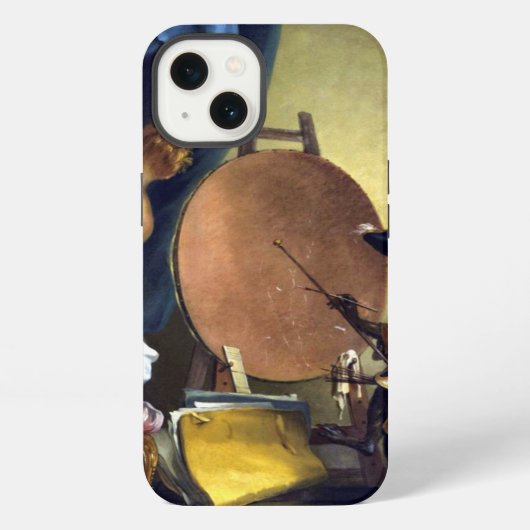 Etui iPhone 13 Le peintre singe (Verso)