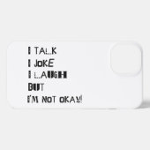 Etui iPhone 13 Le poids du rire - Sensibilisation à la santé ment (Verso Horizontal)