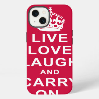 Etui iPhone 13 Le rire vivant d'amour et continuent
