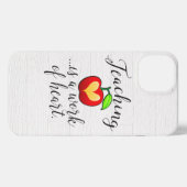 Etui iPhone 13 L'enseignement est une oeuvre de reconnaissance de (Verso Horizontal)