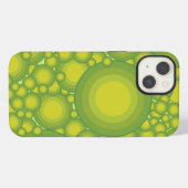 Etui iPhone 13 Les bulles des Verts (Verso Horizontal)