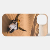 Etui iPhone 13 Les déserts | Crâne de vache Dunes de sable ondulé (Verso Horizontal)