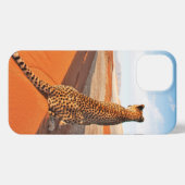 Etui iPhone 13 Les déserts | Désert de Cheetah Savannah (Verso Horizontal)