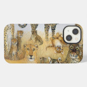Etui iPhone 13 Les grands chats (Verso Horizontal)
