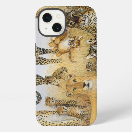 Etui iPhone 13 Les grands chats (Verso)