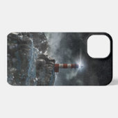 Etui iPhone 13 Les phares | Phare dans la tempête (Verso Horizontal)