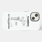 Etui iPhone 13 Les plombiers le font avec pression Hoffman différ (Verso Horizontal)
