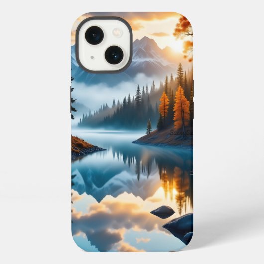 Etui iPhone 13 Les réflexions de la nature (Verso)