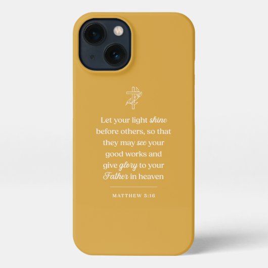 Etui iPhone 13 Let Your Light Shine Christian (Verso)
