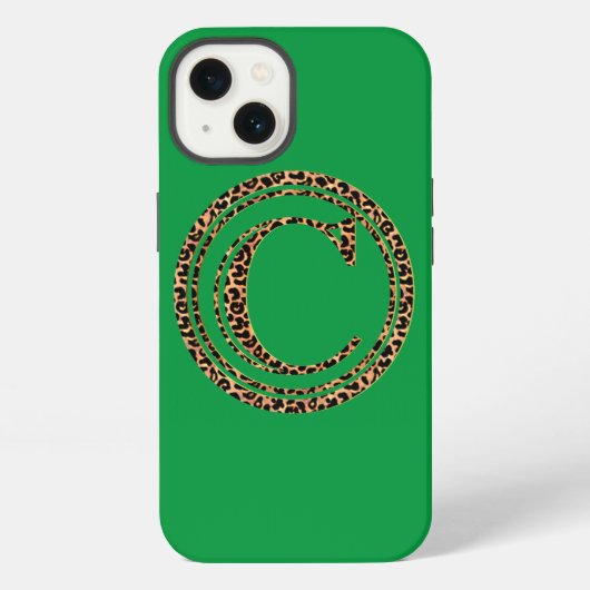Etui iPhone 13 LETTRE Léopard C (Verso)