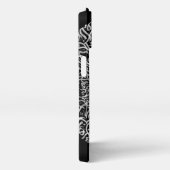 Etui iPhone 13 lettres arabes 3d art noir (Côté droit)