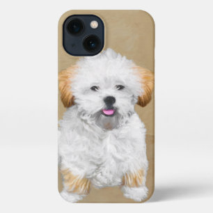 Etui iPhone 13 Lhasa Apso Puppy Peinture - Cute Original Chien Ar