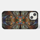 Etui iPhone 13 Libellule Abstrait (Verso Horizontal)